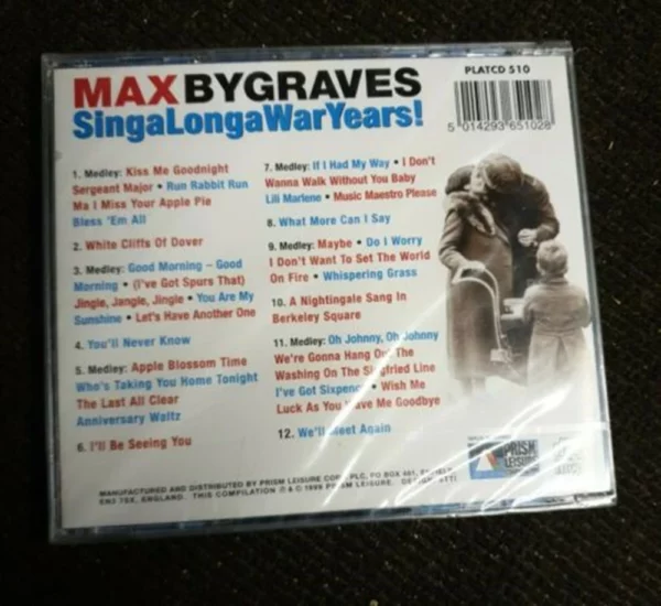 Singalongawaryears! Bygraves, Max 1999 CD Top-quality Free UK shipping