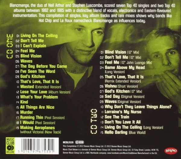 Very Best of Blancmange 2012 CD Top-quality Free UK shipping