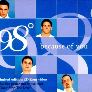 Because Of You 98 Degrees 1998 CD Top-quality Free UK shipping