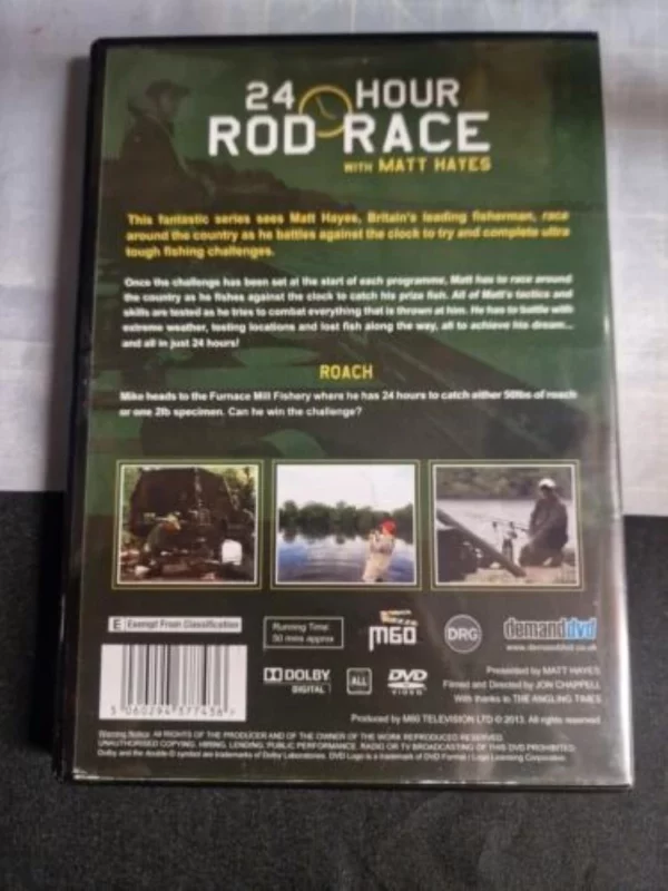 24 Hour Rod Race with Matt Hayes - Chub and Roach 2013 DVD Top-quality