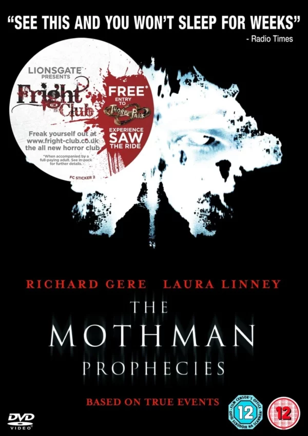 The Mothman Prophecies Richard Gere 2007 DVD Top-quality Free UK shipping