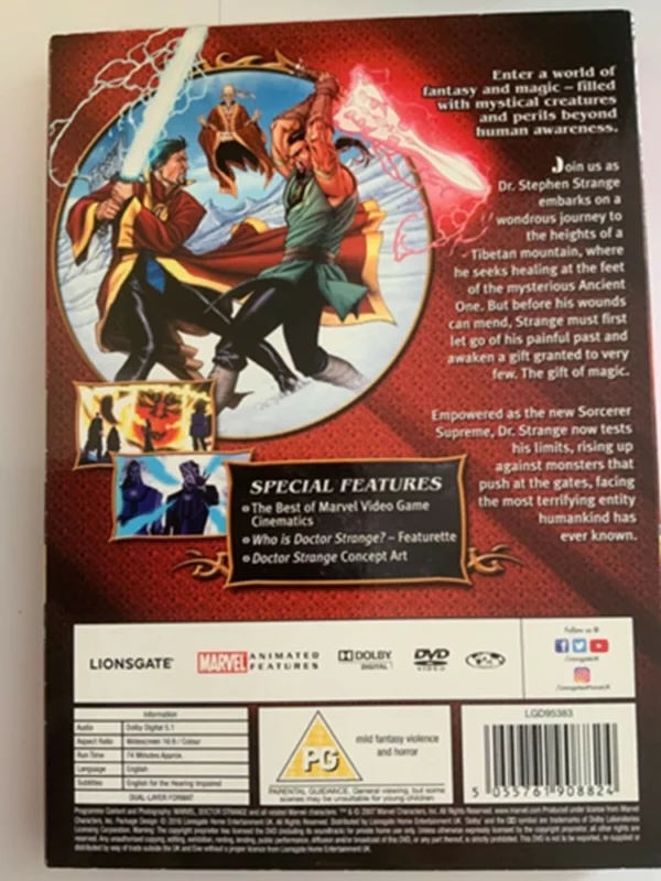 Doctor Strange Bryce Johnson 2016 DVD Top-quality Free UK shipping