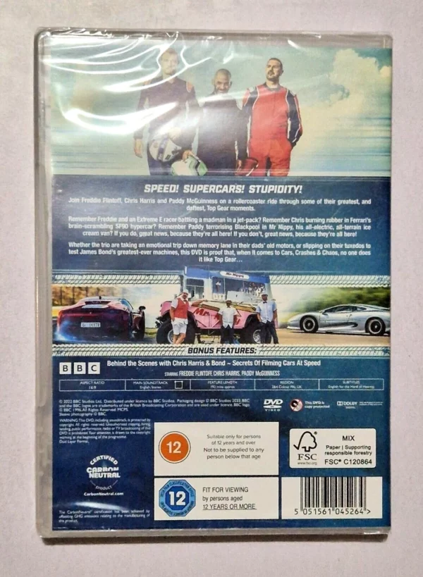 TOP GEAR: CARS, CRASHES AND CHAOS 2022 DVD Top-quality Free UK shipping