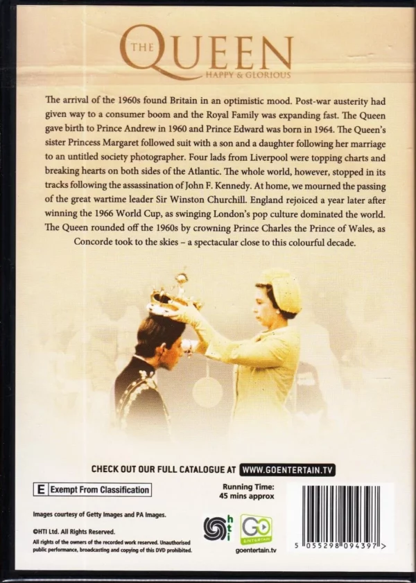 The Queen Happy And Glorious The Sixties DVD Top-quality Free UK shipping