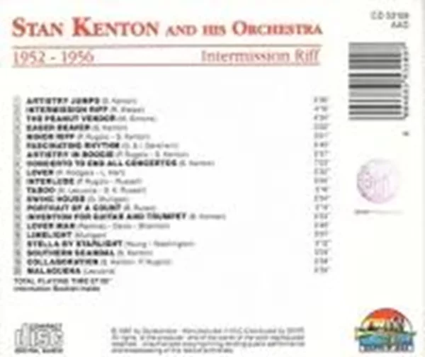 Intermission Riff Kenton Stan 1999 CD Top-quality Free UK shipping