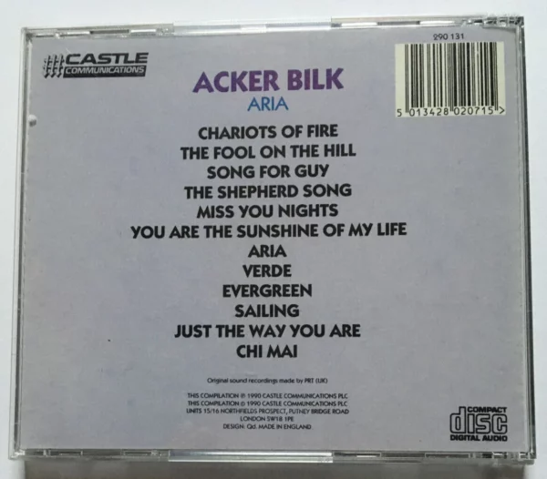 Aria Acker Bilk 1990 CD Top-quality Free UK shipping