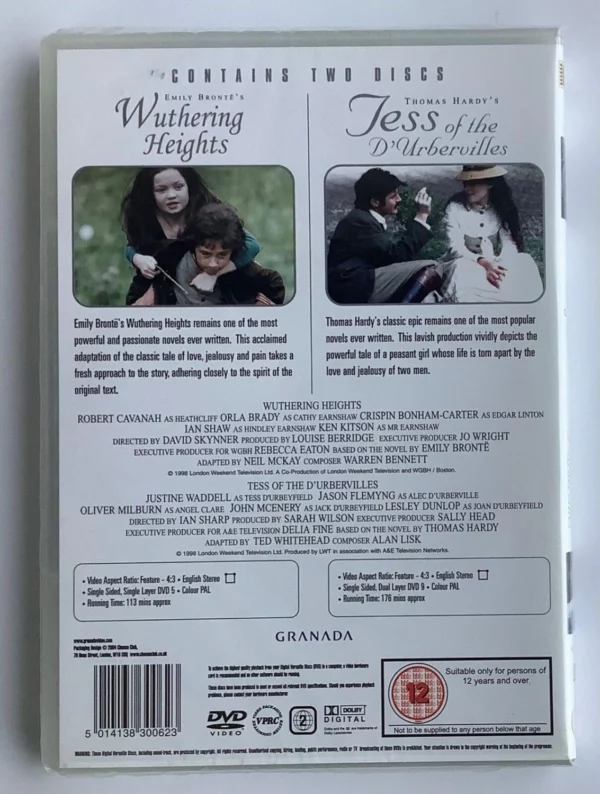 Wuthering Heights/Tess of the D’Urbervilles 2004 DVD Top-quality