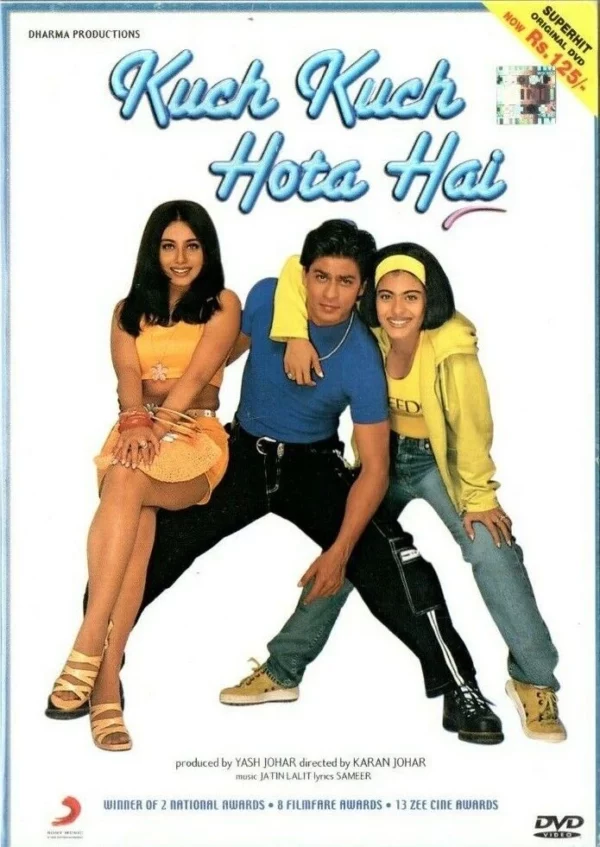 Kuch Kuch Hota Hai Sharukh Khan, Kajol, Rani Mukerji. 2003 DVD Top-quality