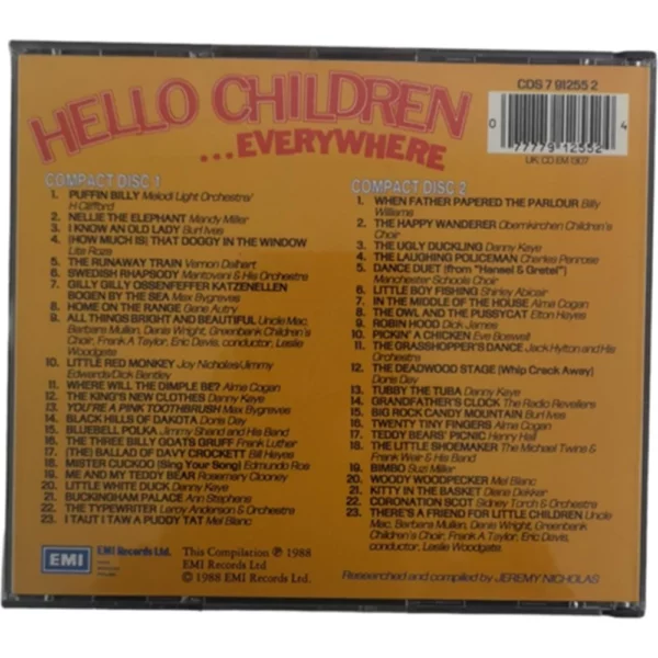 Hello Children Everywhere Various 1988 CD Top-quality Free UK shipping