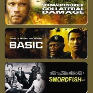 Swordfish/Basic/Collateral Damage Samuel L. Jackson 2004 DVD Top-quality