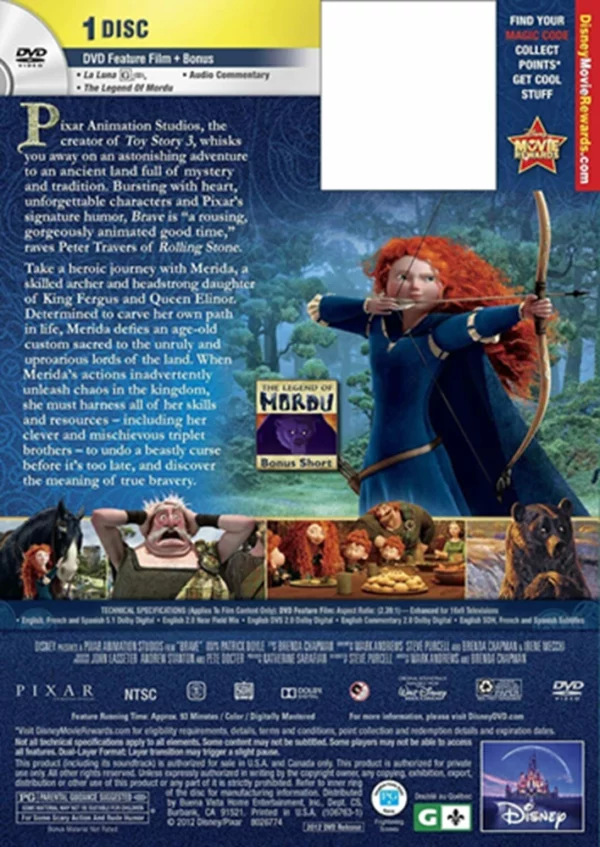 Brave The London Symphony Orchestra, Kelly MacDonald, Billy C 2012 DVD