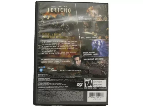 Clive Barker's Jericho PC 2006 Top-quality Free UK shipping