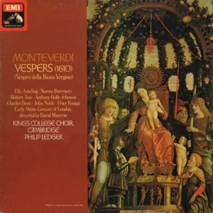 Vespers (1610) - (Vespro Della Beata Vergine) Claudio Monteverdi 1976 Records