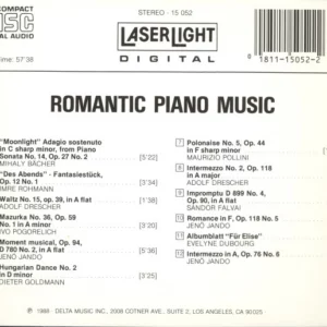 Romantic Piano Music