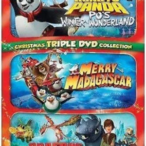 KUNG FU PANDA , MERRY MADAGASCAR , DRAGONS GIFT OF THE NIGHT FURY