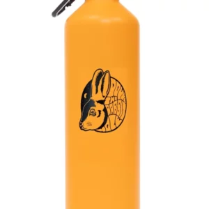 Bottle Metal Aluminium Kids Drink Water Flask Orange 500ml With Carabiner