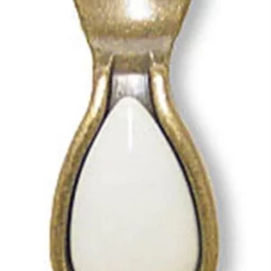 Francesca Knob Bronzed Brass & Ivory
