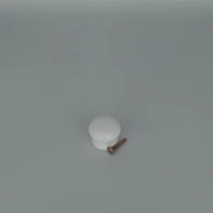 White Ceramic Porcelain effect Cabinet Knob 35mm