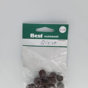 Fold Over Plastic DIY Screw Head Cup and Covers Caps Brown