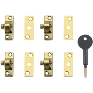 Window Lock Electro Brass Finish