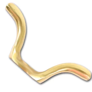 Single Cleat Hook Brass Effect
