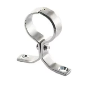 22mm Chrome Pipe Clip Bracket - Bag of 2 - FREE Next-Day Delivery