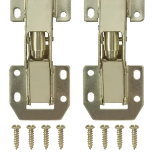 Brass effect Metal Sprung Door hinge N350 (L)106mm, Pack of 2