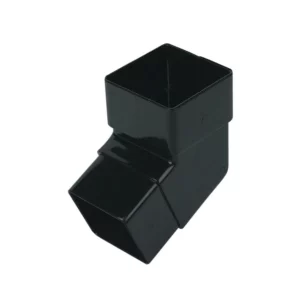 65mm Square 112.5 Degree Offset Bend Black