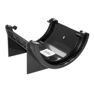 112mm Half Round Fascia Gutter Union Bracket - Black