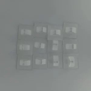 12 mini white cable clips with sticker