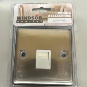 Windsor Habit WSTSW 1 Gang telephone socket (slave)