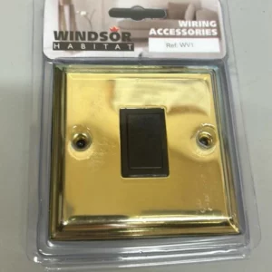 Windsor Habitat WV1 1 Gang 2 way 10A switch, LRJN10