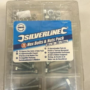 Silverline Hex Bolts & Nuts Pack M5x20-M8-30mm