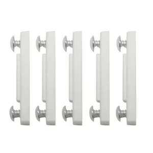 White Plastic Pole connector, (L)49mm