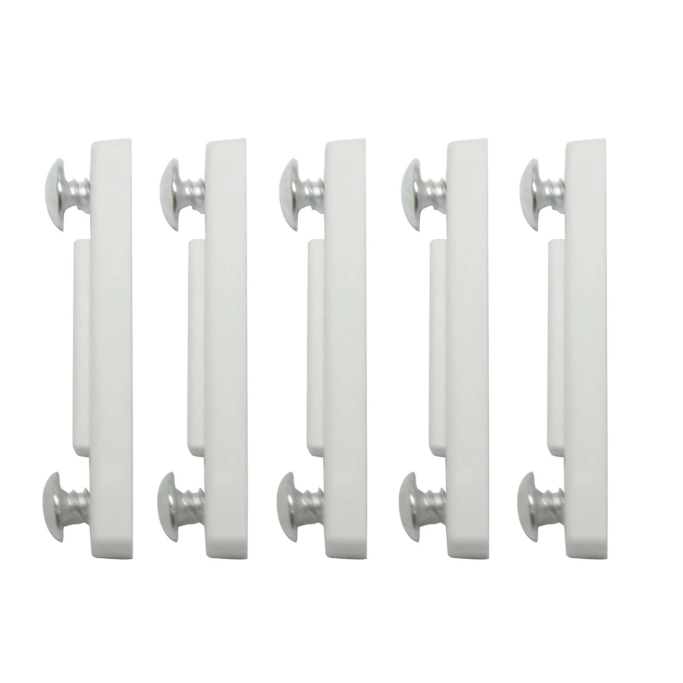 White Plastic Pole connector, (L)49mm