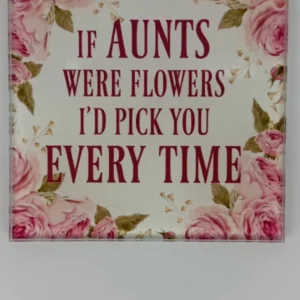 Aunt Coaster Glass – Heat Resistant & Decorative