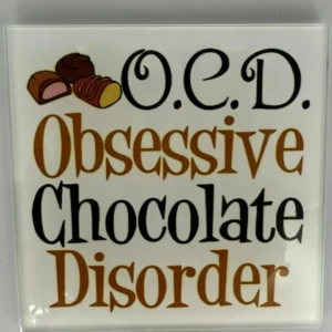 Chocolate Disorder Coaster Glass – Heat Resistant & Decorative