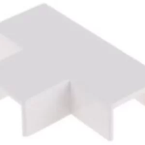 PVC 25 x 16mm Cable Trunking Flat Tee Flat Tee