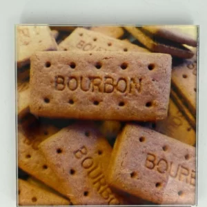 Bourbon Biscuits Coaster Glass – Heat Resistant & Decorative