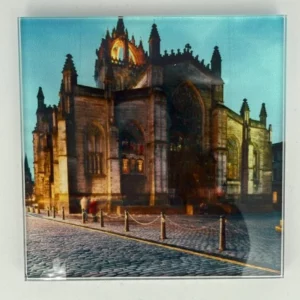 St Giles' Cathedral Coaster Glass – Heat Resistant & Decorative