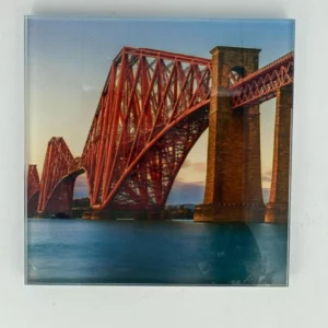 Forth Bridge Coaster Glass – Heat Resistant & Decorative