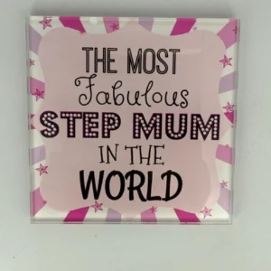 Step Mum Coaster Glass – Heat Resistant & Decorative