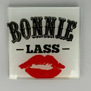 Bonnie Lass Coaster Glass – Heat Resistant & Decorative