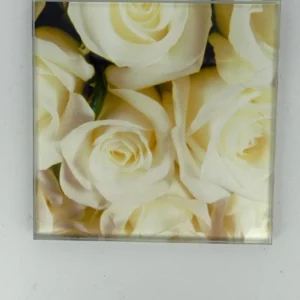 Roses Coaster Glass – Heat Resistant & Decorative