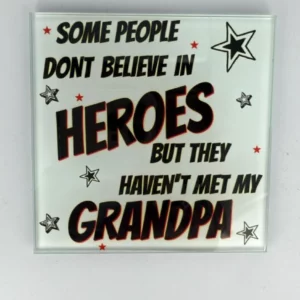 Grandpa Coaster Glass – Heat Resistant & Decorative