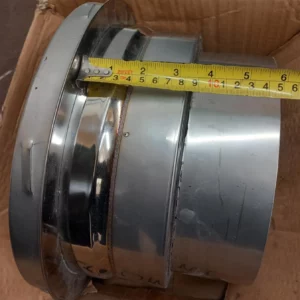 Stove Fireplace Chimney Single to Twin Adaptor 250-222mm