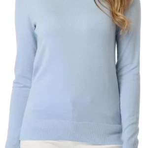 Fuinloth Lightweight Crewneck Long Sleeve Women's Sweater