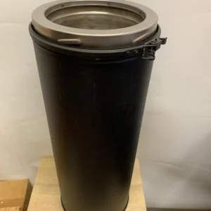 Stovax Pro XQ 6″ 500mm Single to Twin Adaptor – Wet Black