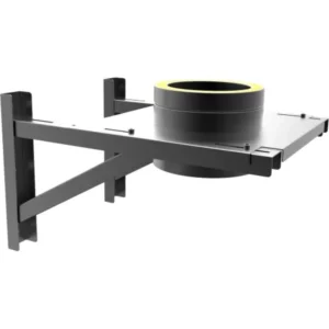 Mi-Flues TWPro BLK – Adjustable Base Support 80-280mm – Ø 150