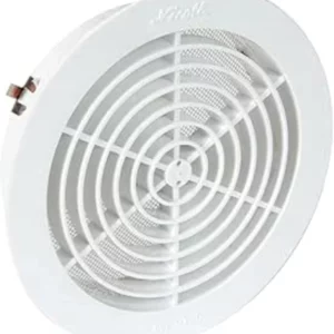 First Plast Grid Round A encastr. D.160 with Fly Net Blanc-Pass Air